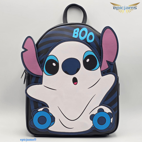 Loungefly Disney Lilo & Stitch Ghost Glow-In-The-Dark Mini Backpack & Wallet Set main image 8